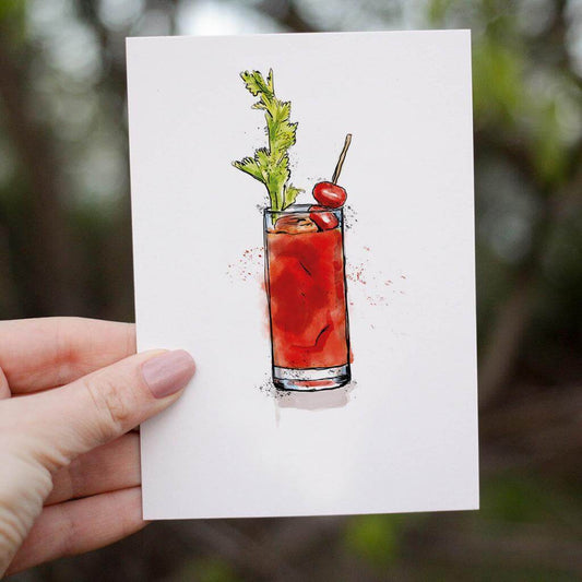 Bloody Mary Illustration Card