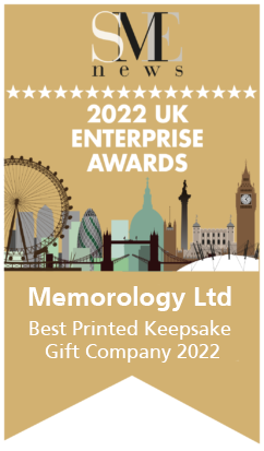Memorology award Best Printed keepsake Gift Company 