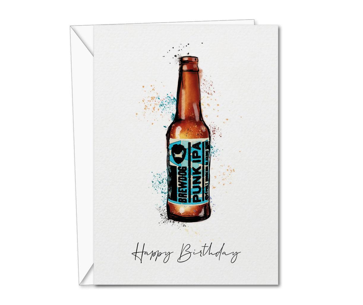 Brewdog Punk IPA birthday card - memorology