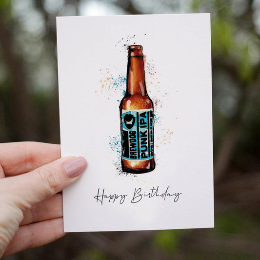 Brewdog Punk IPA birthday card - memorology