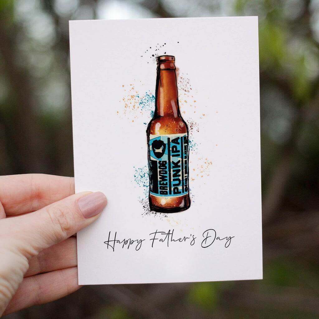 Brewdog Punk IPA Father's Day card - memorology