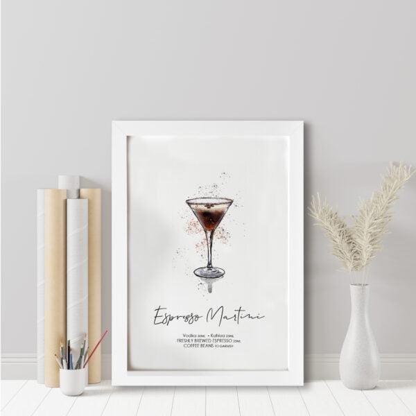 Espresso Martini Cocktail Print - memorology