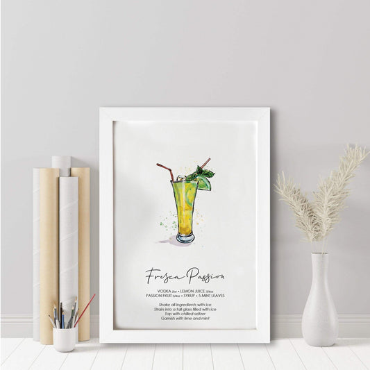 Fresca Passion cocktail recipe print - memorology