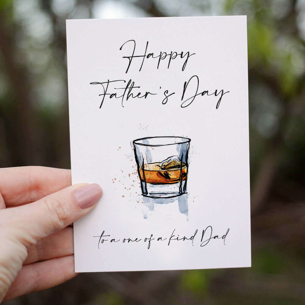 Happy Father's Day to a one of a kind Dad Whisky Card - memorology