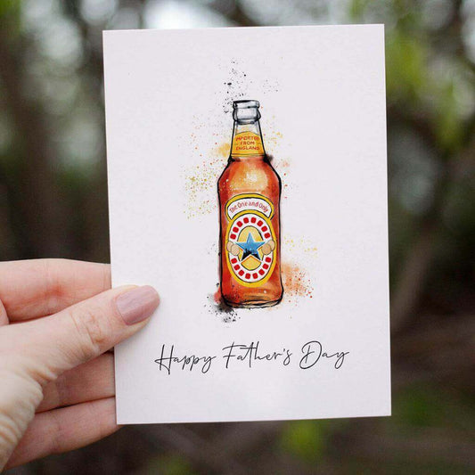 Newcastle Brown Ale Father's Day Card - memorology