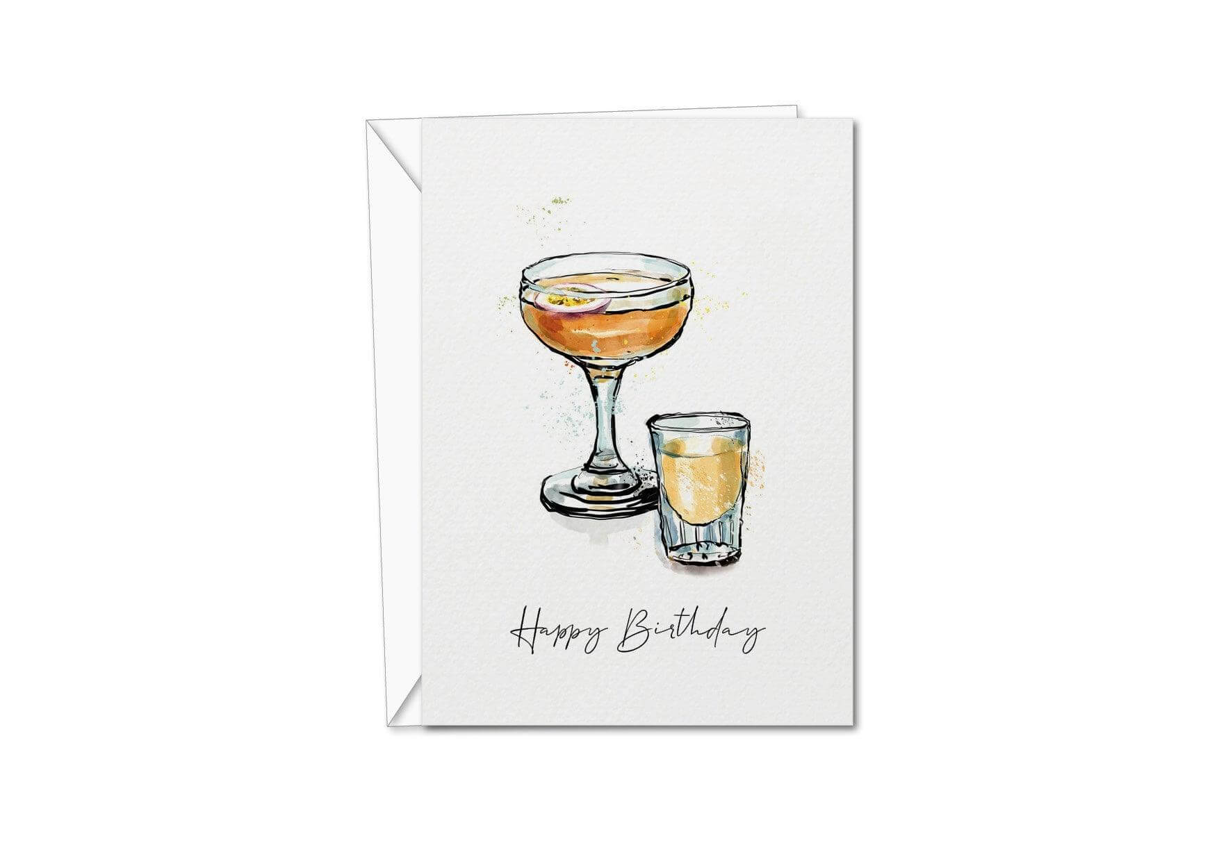 Pornstar Martini birthday card - memorology